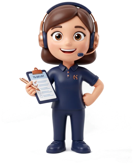 UE Cable support specialist checking your inquiry list